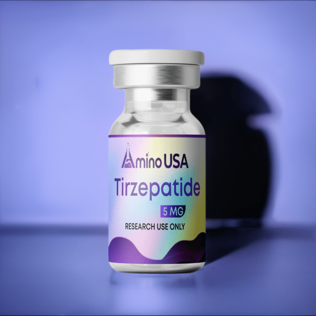 Amino USA Peptides Tirzepatide 5mg, Superior to Semaglutide